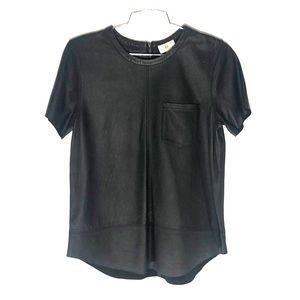 AG Black Leather Top